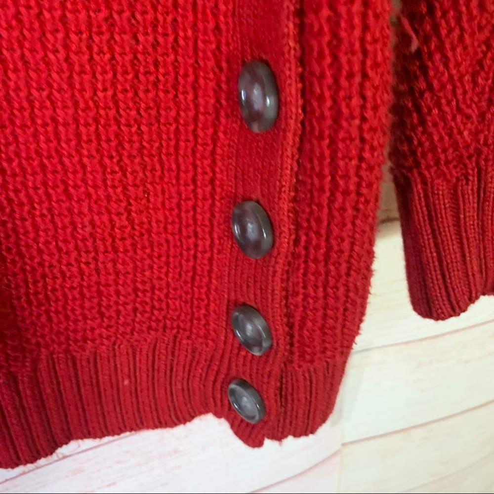 Pendleton Button Neck & Hem Detail Sweater Size S… - image 4